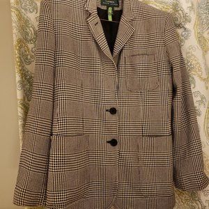 Ralph Lauren Hounds tooth Blazer Size 6